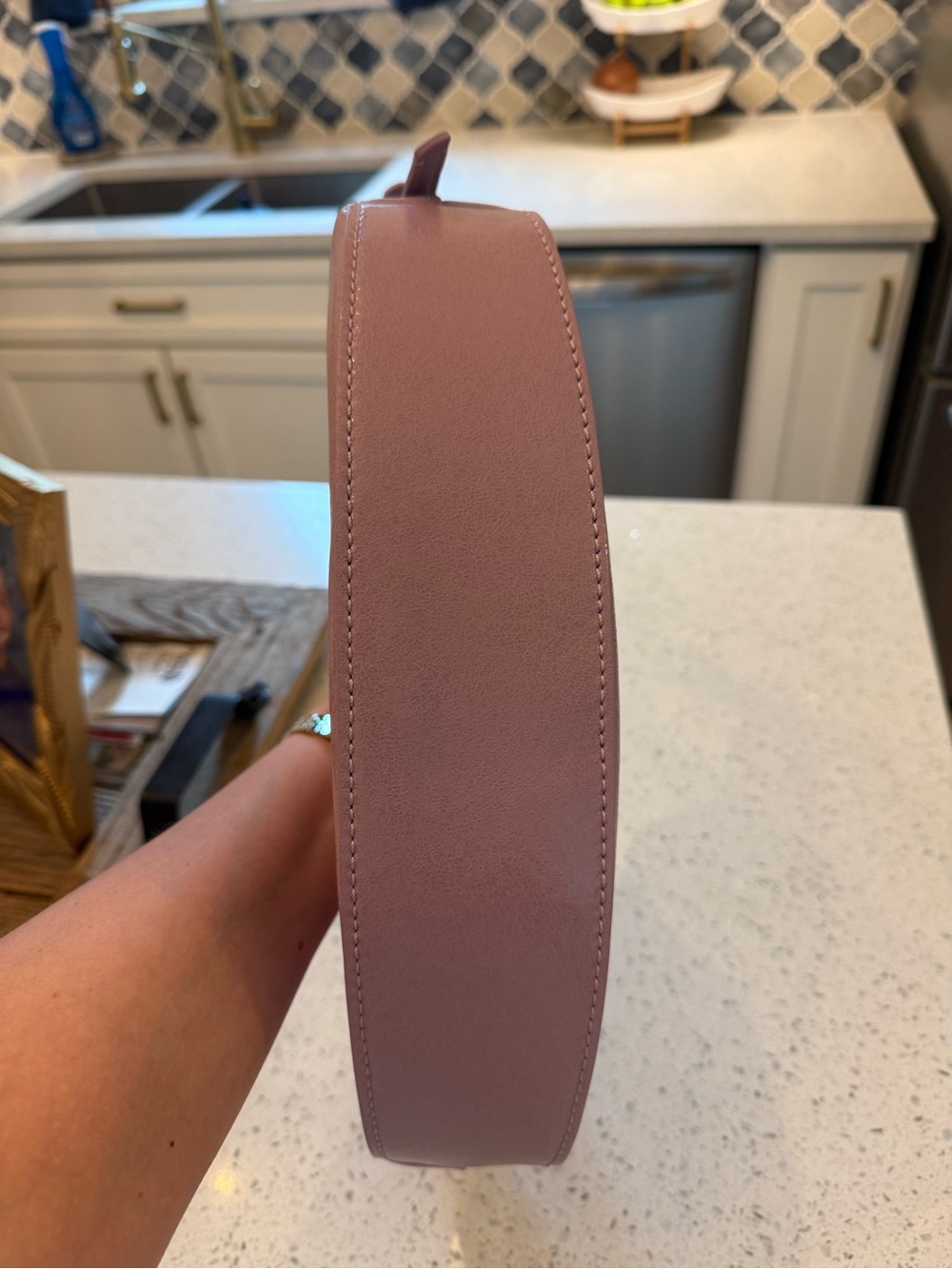 kate spade Lilac Leather Crescent Shoulder Bag - Picture 4 of 5